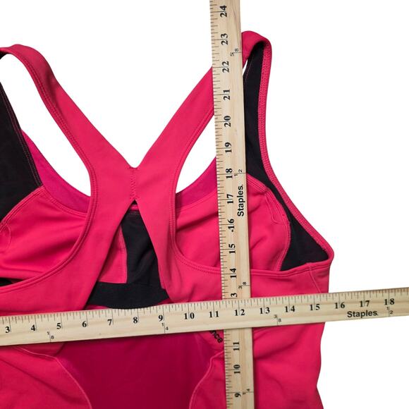 New Balance Lightning Dry Racerback Shelf Bra Tank Women’s Large Pink - Picture 6 of 7